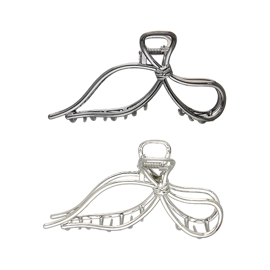 Metal Ribbon Design Claw Hair Clip